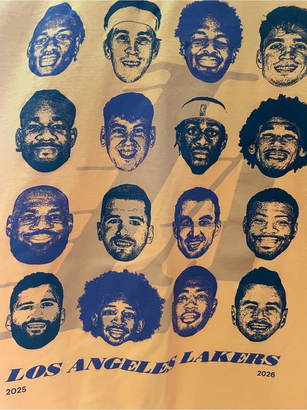 Los Angeles Lakers Playoff Game Graphic Tee 25/26 season size XL